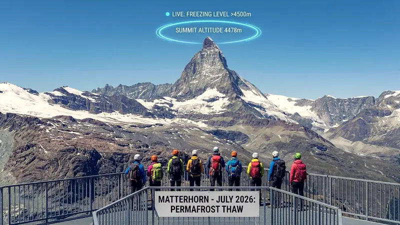 Matterhorn 2026: Freezing Level Tops the Summit as Permafrost Collapses