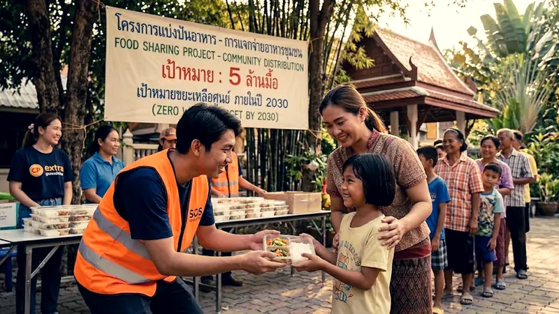 CP Extra Food Sharing: Rescued Food for Thai Families - Foto 2